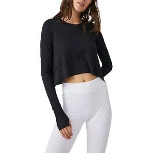 Free People Movement Breezy Tempo Crop Long Sleeve